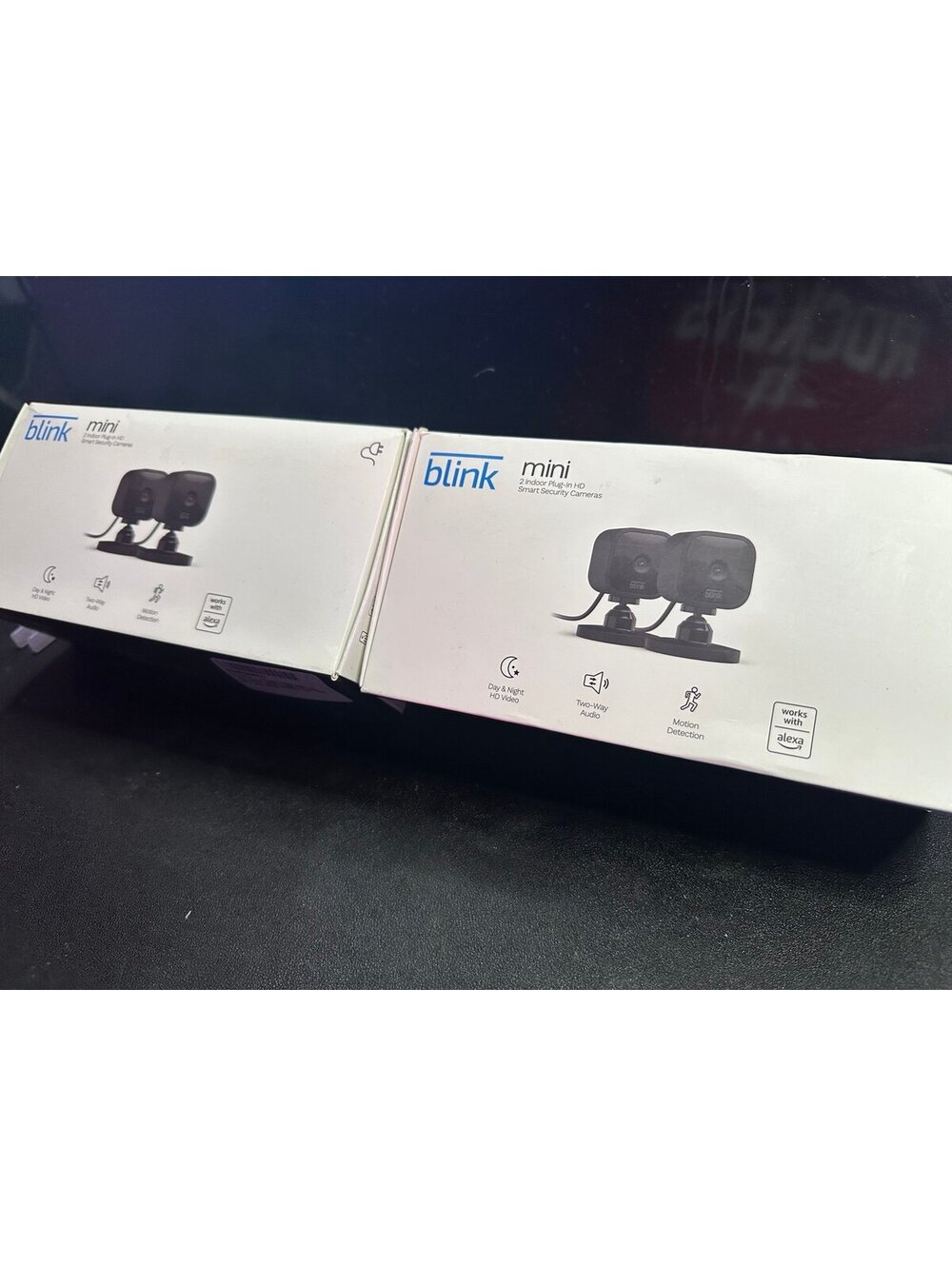 Blink Mini Indoor Wired 1080p Wi-Fi Security Camera - Black (Pack of 8) NEW